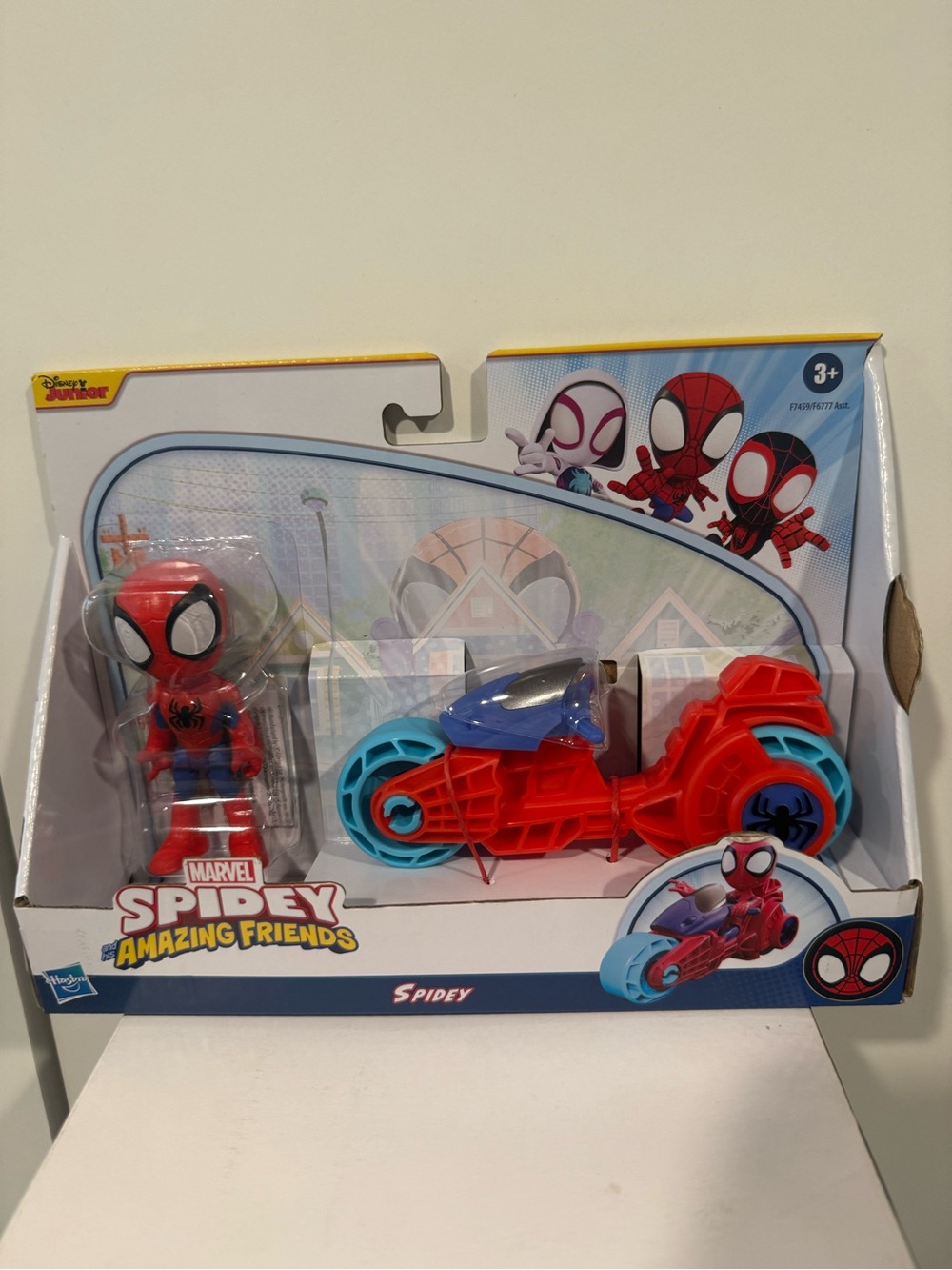 Marvel Spidey and His Amazing Friends, Spidey Action Figure with Toy Moto